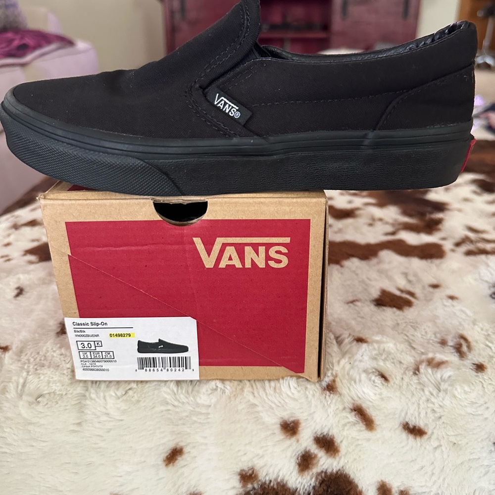 Vans Classic Slip-On Shoe in Black